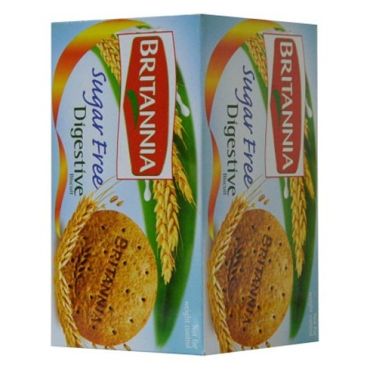 Britannia Digestive Sugar Free 3 x 200Gm, 8 Pieces Per Carton
